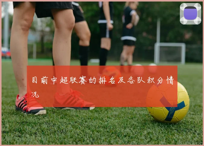 目前中超联赛的排名及各队积分情况